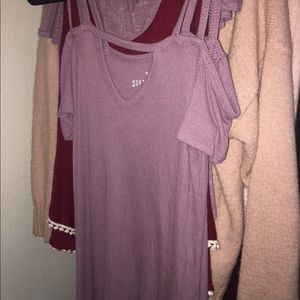 Size Small shirts & onesies in good condition!